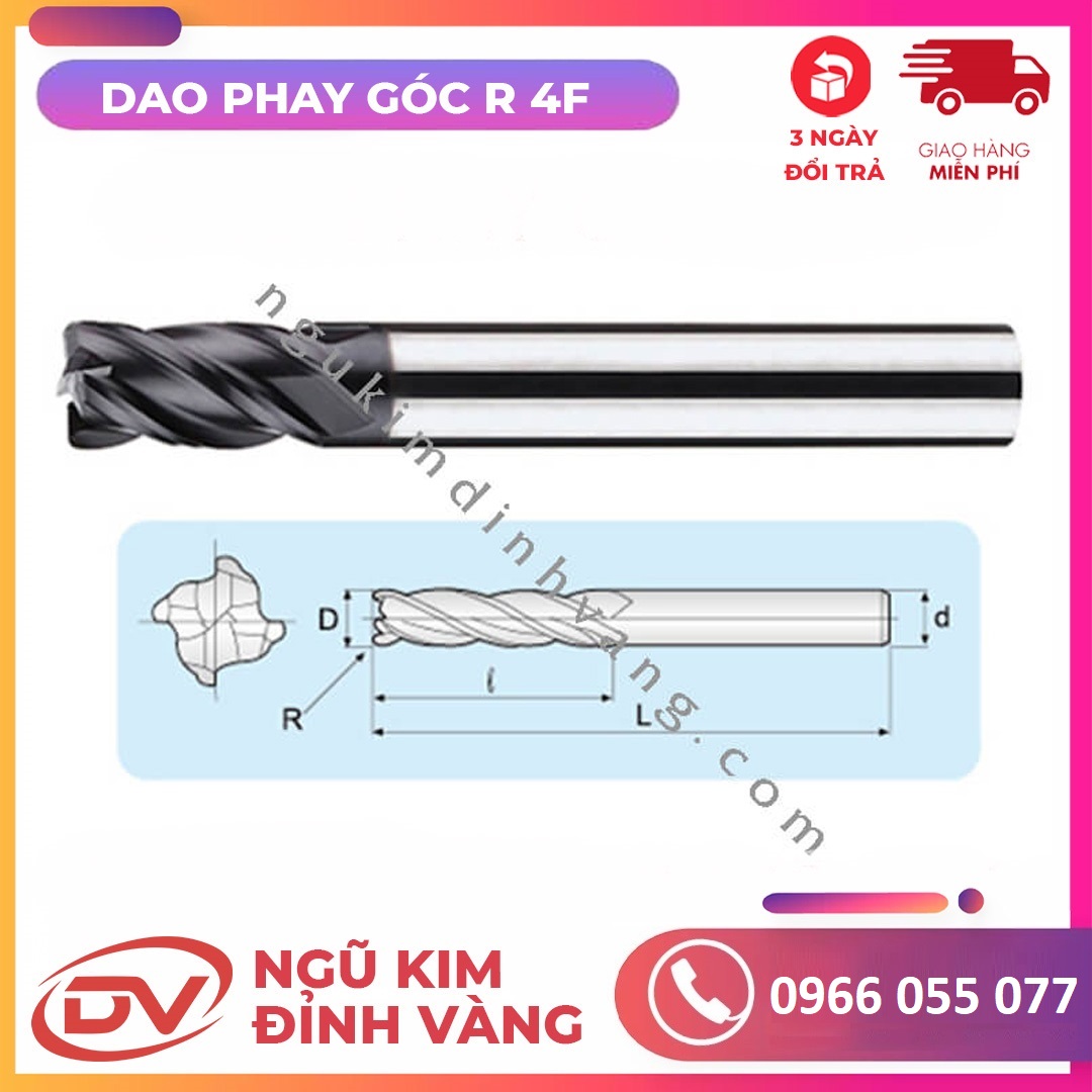 Dao Phay Góc R 4F