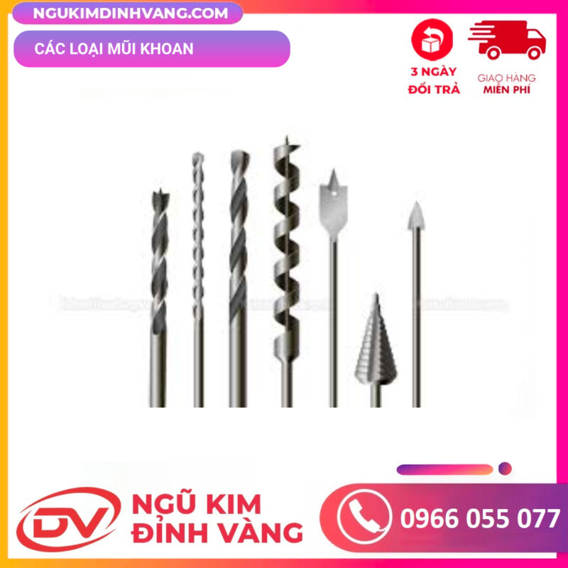 các loại mũi khoan 
