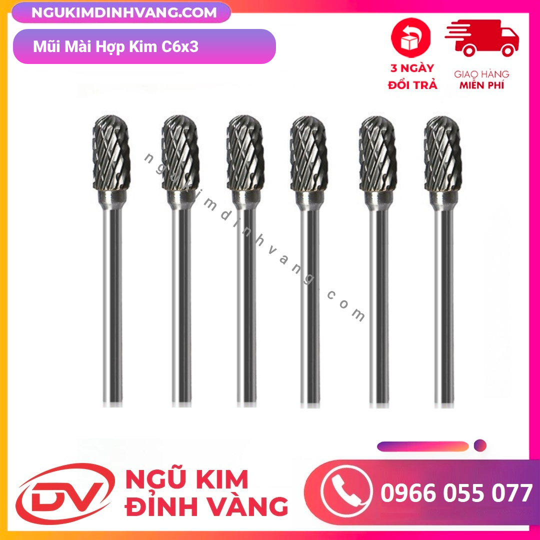 Mũi Mài Hợp Kim C6x3